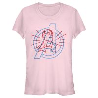 Marvel - Avengers - Logo Cap Doodle Avengers - Mujeres Camiseta - Rosa - delante