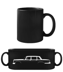 'Mercedes-Benz 600' Silhouette · Schwarze Tasse