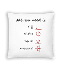 All You Need Is Love - Vankúš - Biela - Predné