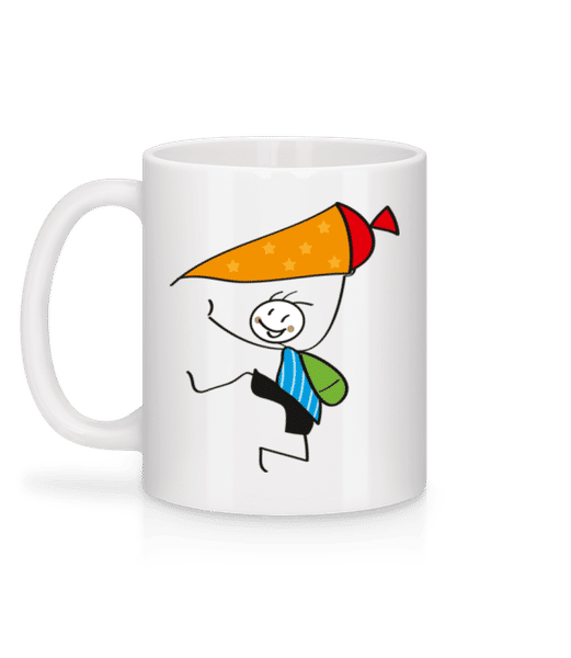 Preview: Child With Cornet Filled With Sweets - Mug - White - Back
