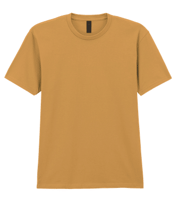 Männer T-Shirt Gildan - Curry - Vorne