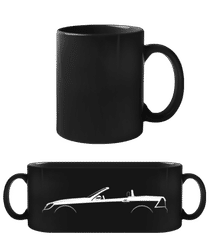 'Mercedes-Benz SLK R170' Silhouette · Black Mug