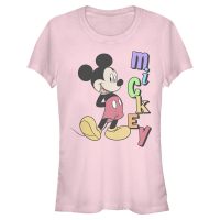 Disney Classics - Mickey Mouse - Mickey Name - Women's T-Shirt - Pink - Front