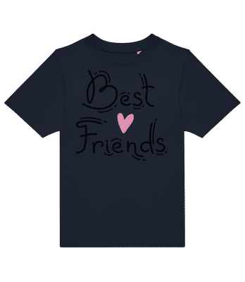 Best Friends - Kinder T-Shirt B&C - Marine - Vorne