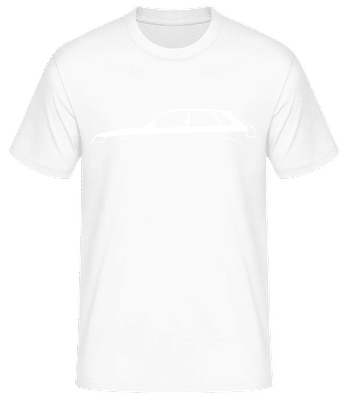 'Audi A3 Sportback (8L)' Silhouette - T-shirt standard Homme - Blanc - Devant