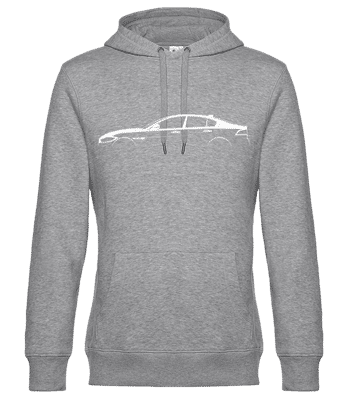 'Jaguar XE' Silhouette - Men’s Standard Hoodie - Heather grey - Front