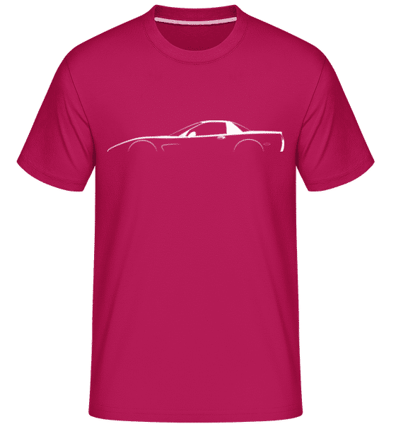 Preview: 'Chevrolet Corvette C5' Silhouette - Shirtinator Men's T-Shirt - Magenta - Front