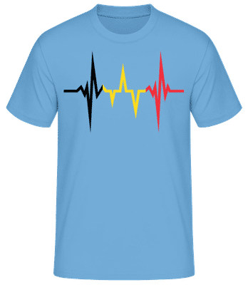 Bruxelles Belgique Drapeau BPM - T-shirt standard Homme - Bleu clair - Devant