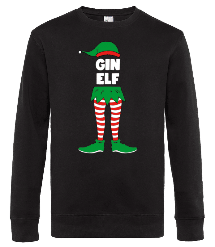 Vorschau: Gin Elf - Männer Standard Pullover - Schwarz - Vorne