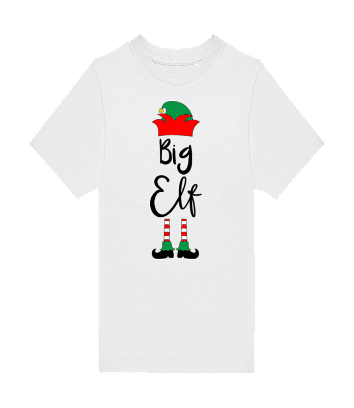 Aperçu: Big Elf Strumpf - T-shirt homme B&C - Blanc - Devant