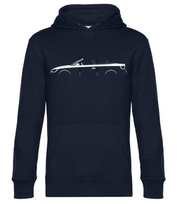 'Audi A3 Cabriolet (8V)' Silhouette - Sweat à capuche standard homme - Bleu marine - Devant