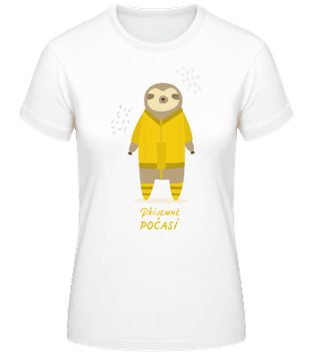 Příjemné Počasí - Dámské basic tričko - Bílá - Napřed