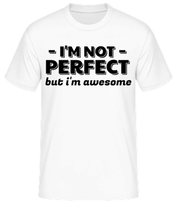 I'm Not Perfect - T-shirt standard Homme - Blanc - Devant