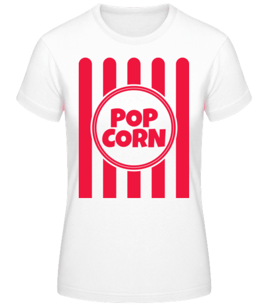 Aperçu: Popcorn - T-shirt standard Femme - Blanc - Devant