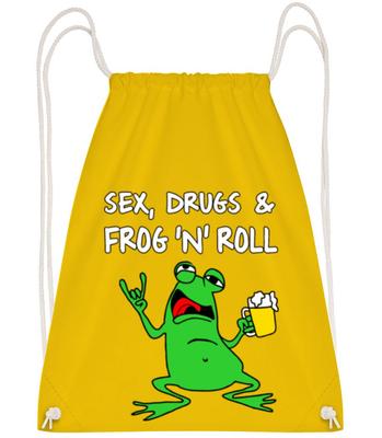 Sex Drugs & Frog'n'Roll - Gym bag - Yellow - Front