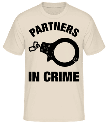 Partners In Crime - Männer Basic T-Shirt - Creme - Vorne