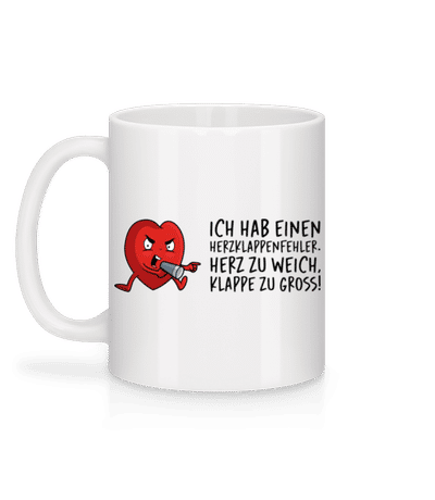 Herzklappenfehler - Tasse - Weiß - Hinten