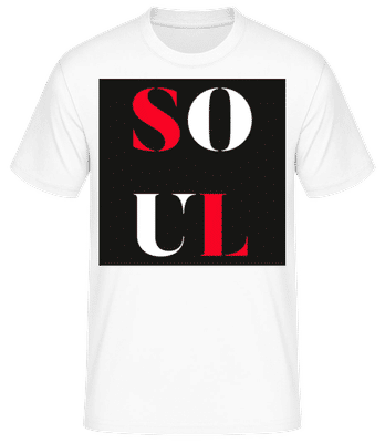 Soul Mate - Männer Basic T-Shirt - Weiß - Vorne