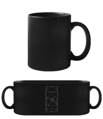Art Deco Zodiac Sign Sagittarius · Schwarze Tasse