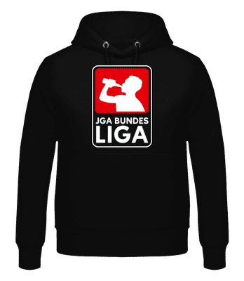 JGA Bundesliga - Männer Hoodie - Schwarz - Vorne