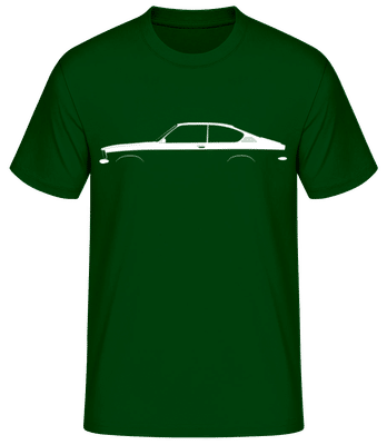 'Opel Kadett GTE C' Silhouette - T-shirt standard Homme - Vert bouteille - Devant