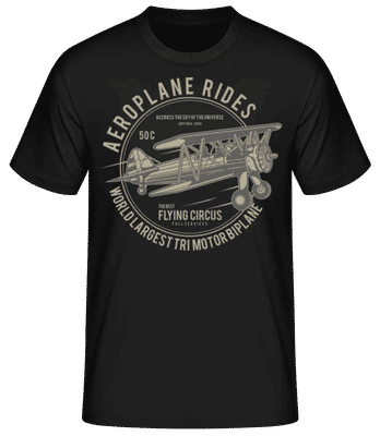 Aeroplane - Men's Basic T-Shirt - Black - Front