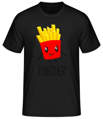 Better Together Fries - Camiseta básica para hombre - Negro - delante