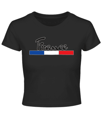 Football France - Crop top - Noir - Devant