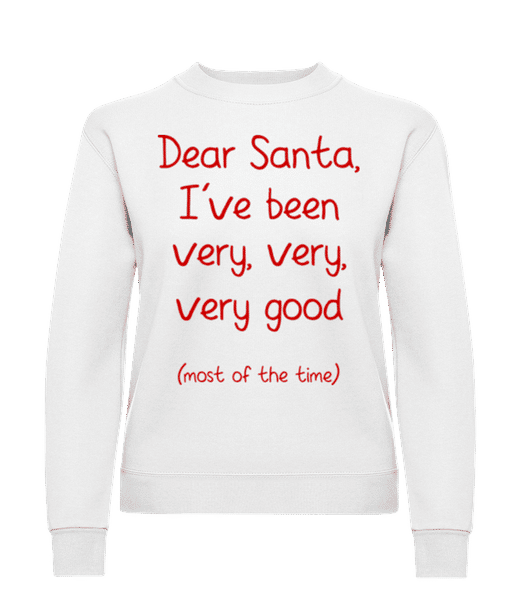 Aperçu: Very Very Very Good - Sweatshirt Femme - Blanc - Devant