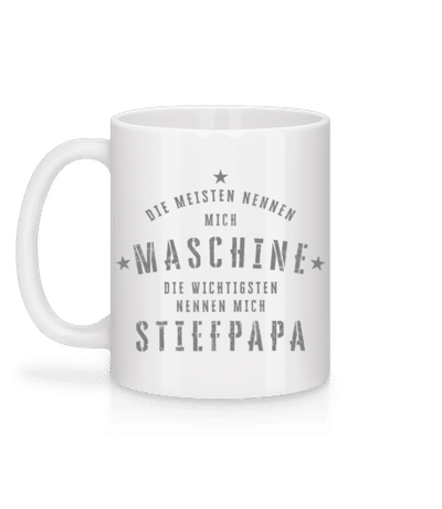 Die Wichtigsten Nennen Mich Stiefpapa - Tasse - Weiß - Hinten