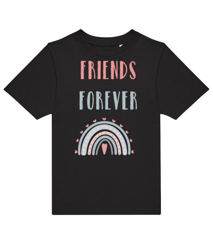 Vista previa: Friends Forever - Camiseta hombre B&C - Negro - delante