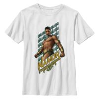 Marvel - Black Panther Wakanda Forever - Namor Name - Kinder T-Shirt - Weiß - Vorne