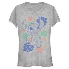 Disney Classics - Lilo & Stitch - Lilo & Stitch Retro Tropical Tonal Stitch - Women's T-Shirt