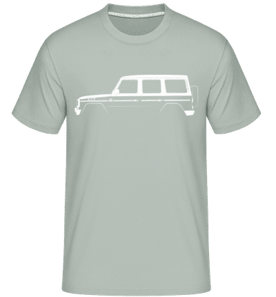 'Mercedes G W463' Silhouette -  Shirtinator Men's T-Shirt - Mint Green - Front