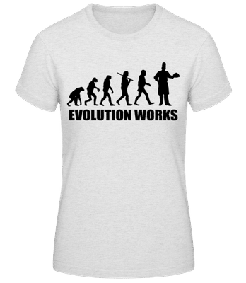 Evolution Works Cooking - Women's Basic T-Shirt - Heather grey - Front