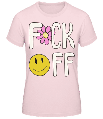 Fck Off - Women's Basic T-Shirt - Pink - Front