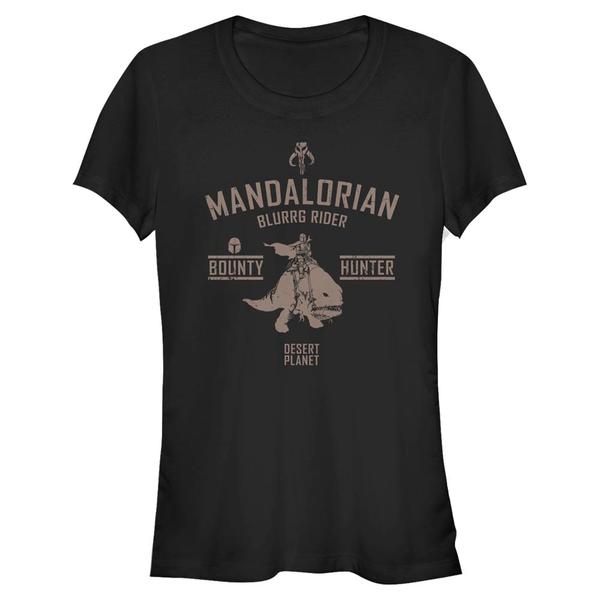 Aperçu: Star Wars - The Mandalorian - Mandalorian Blurrg Rider - Femme T-shirt - Noir - Devant