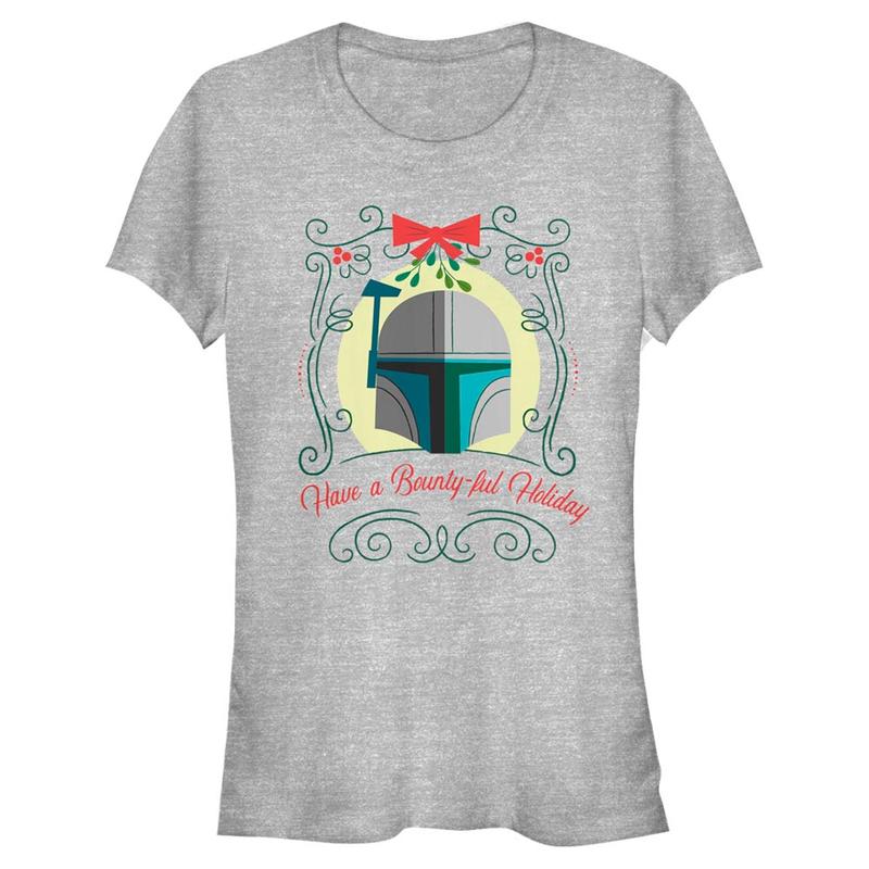 Preview: Star Wars - Skupina Bountiful Holiday - Christmas - Women's T-Shirt - Heather grey - Front