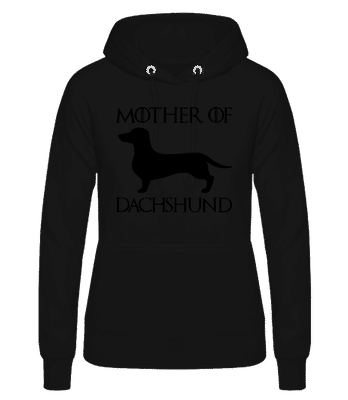 Mother Of Dachshund - Women's Hoodie - Black - Front
