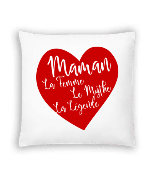 Aperçu: Maman - La Légende - Coussin - Blanc - Devant