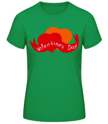 Valentine's Day Logo - Camiseta para mujer B&C - Verde irlandés - delante