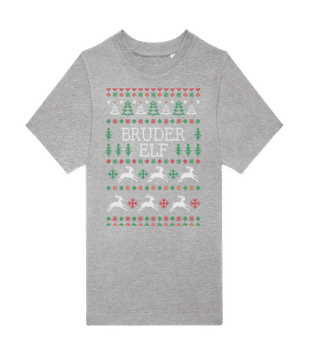 Bruder Elf - Kinder T-Shirt B&C - Grau meliert - Vorne