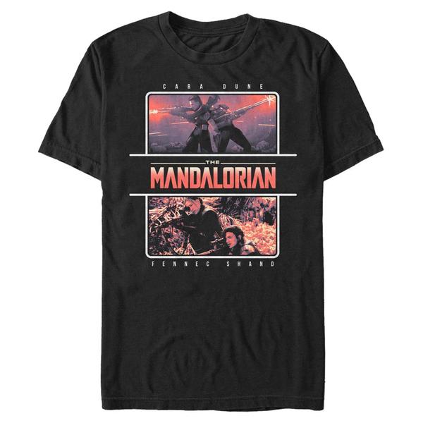 Aperçu: Star Wars - The Mandalorian - Cara Dune MandoMon Epi6 Chased - Homme T-shirt - Noir - Devant