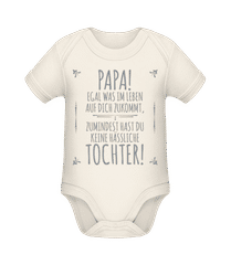 Papa Keine Haessliche Tochter · Baby Bio Strampler
