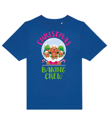 Christmas Baking Crew - T-shirt enfants B&C - Bleu royal - Devant