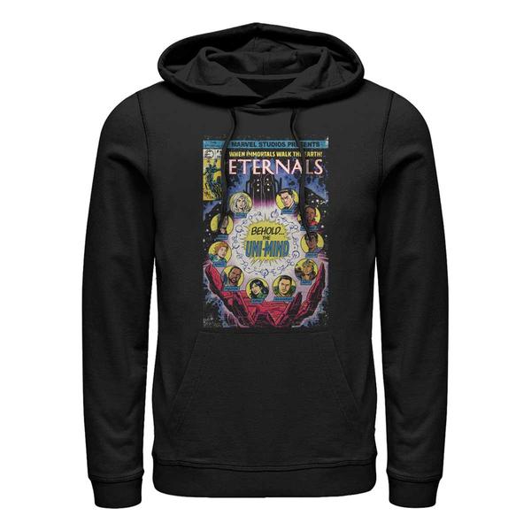 Aperçu: Marvel - Eternals - Photo de groupe Vintage Comic Cover 2 - Unisex Sweat à capuche - Noir - Devant