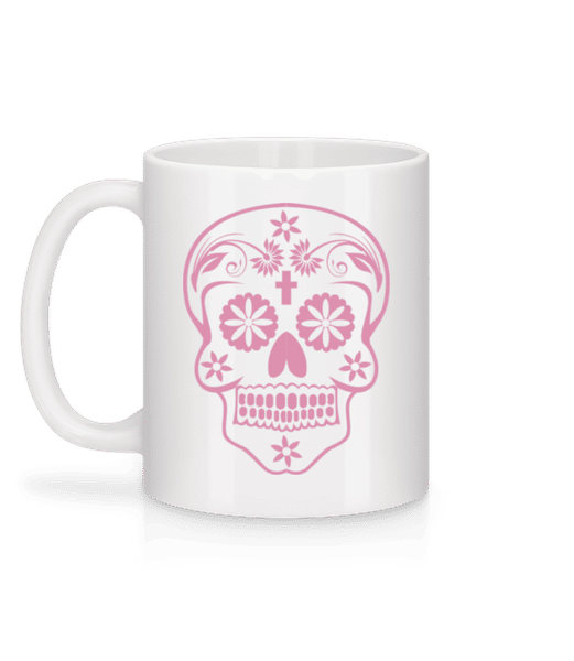 Aperçu: Día de los Muertos Godille - Mug en céramique blanc - Blanc - Derrière