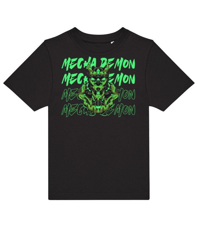 Vorschau: Mecha Demon - Kinder T-Shirt B&C - Schwarz - Vorne
