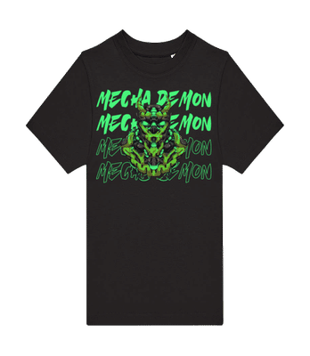 Mecha Demon - Kinder T-Shirt B&C - Schwarz - Vorne