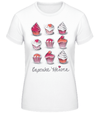 Cupcake Heaven - Women's B&C T-Shirt - White - Front